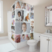 Ontwerp je eigen 19 fotocollage douchegordijn (In situ)