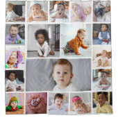 Ontwerp je eigen 19 fotocollage douchegordijn (Voorkant)