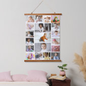 Ontwerp je eigen 19 fotocollage hangend wandkleed (Slaapkamer)