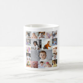 Ontwerp je eigen 19 fotocollage koffiemok