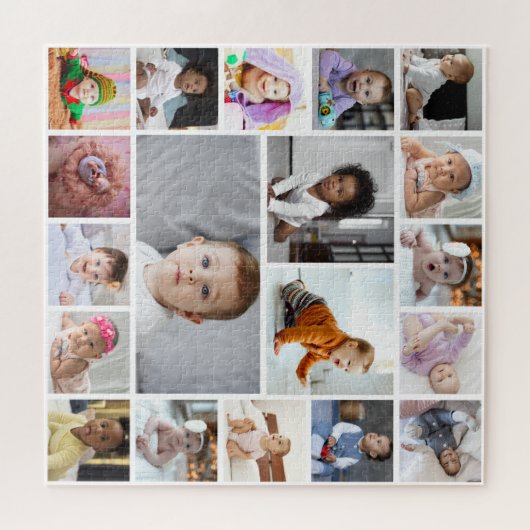 Ontwerp je eigen 19 fotocollage legpuzzel (Horizontaal)