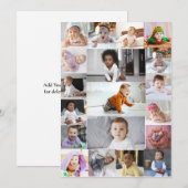 Ontwerp je eigen 19 fotocollage notitiekaartje (Voorkant / Achterkant)