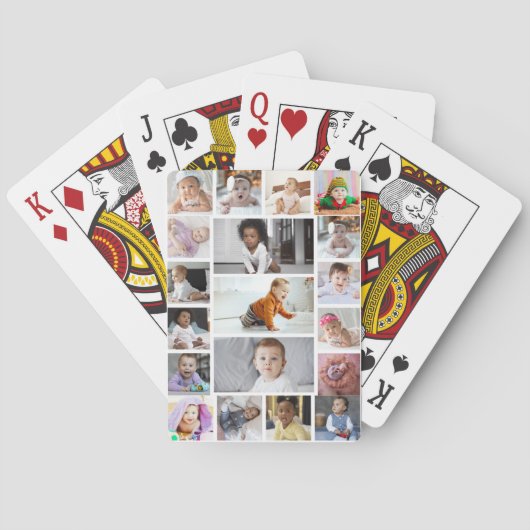 Ontwerp je eigen 19 fotocollage pokerkaarten (Achterkant)