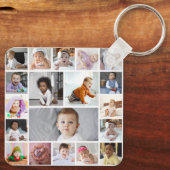 Ontwerp je eigen 19 fotocollage sleutelhanger (Achterkant)