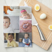 Ontwerp je eigen 19 fotocollage theedoek (Quarter Fold)