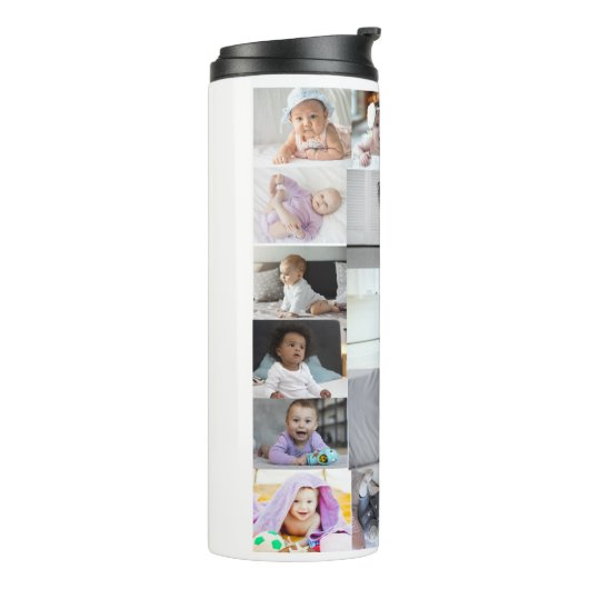 Ontwerp je eigen 19 fotocollage thermosbeker (Gedraaid links)