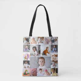 Ontwerp je eigen 19 fotocollage tote bag
