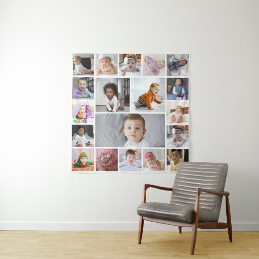 Ontwerp je eigen 19 fotocollage wandkleed (In situ)