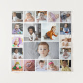 Ontwerp je eigen 19 fotocollage wandkleed (Voorkant)