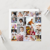 Ontwerp Je Eigen 20 Foto Collage Kaart (Voorkant / Achterkant in situ)