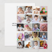 Ontwerp je eigen 20 fotocollage aankondiging (Voorkant / Achterkant)