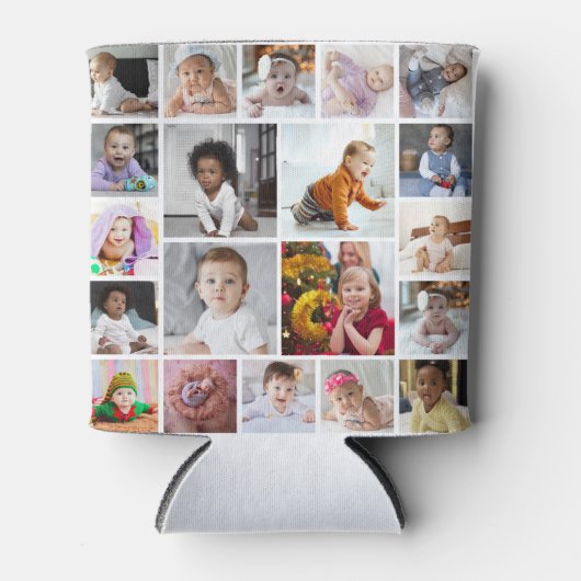 Ontwerp je eigen 20 fotocollage blikjeskoeler (Voorkant)