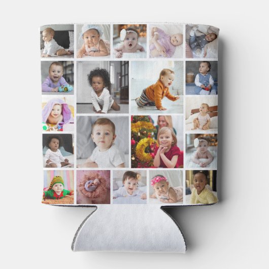 Ontwerp je eigen 20 fotocollage blikjeskoeler (Achterkant)