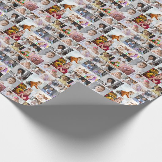 Ontwerp je eigen 20 fotocollage cadeaupapier (Hoek)