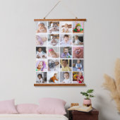 Ontwerp je eigen 20 fotocollage hangend wandkleed (Slaapkamer)