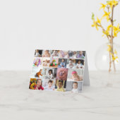 Ontwerp je eigen 20 fotocollage kaart (Gele Bloem)