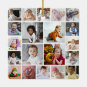 Ontwerp je eigen 20 fotocollage keramisch ornament (Achterkant)