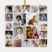 Ontwerp je eigen 20 fotocollage keramisch ornament (Voorkant)