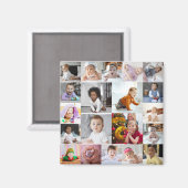 Ontwerp je eigen 20 fotocollage magneet (Voorkant / Achterkant)