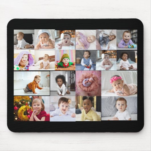 Ontwerp je eigen 20 fotocollage muismat (Voorkant)