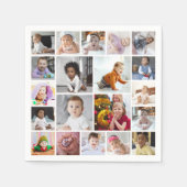 Ontwerp je eigen 20 fotocollage servet (Voorkant)