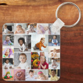 Ontwerp je eigen 20 fotocollage sleutelhanger (Achterkant)