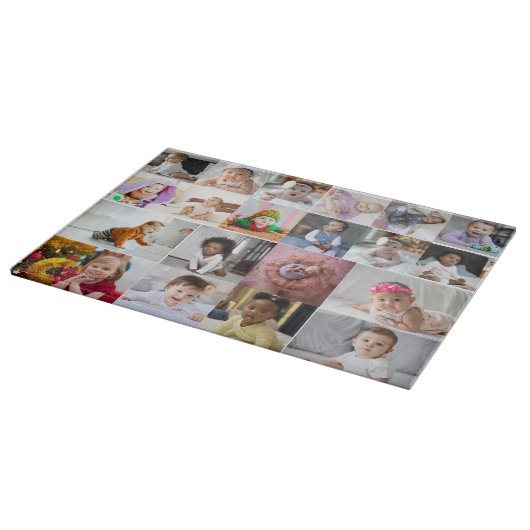 Ontwerp je eigen 20 fotocollage snijplank (Hoek)