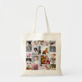 Ontwerp je eigen 20 fotocollage tote bag (Voorkant)