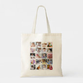 Ontwerp je eigen 20 fotocollage tote bag (Achterkant)