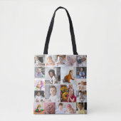 Ontwerp je eigen 20 fotocollage tote bag (Voorkant)