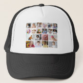 Ontwerp je eigen 20 fotocollage trucker pet (Voorkant)