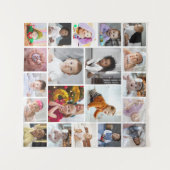 Ontwerp je eigen 20 fotocollage wandkleed (Voorkant (horizontaal))