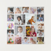 Ontwerp je eigen 20 fotocollage wandkleed (Voorkant)