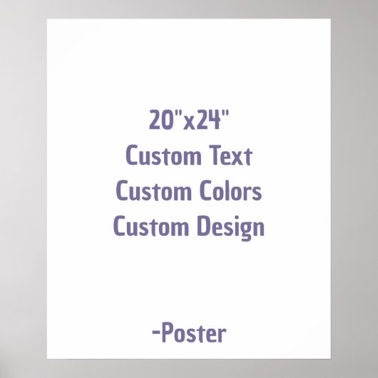 Ontwerp Je Eigen 20"x24" Mat Poster (Voorkant)
