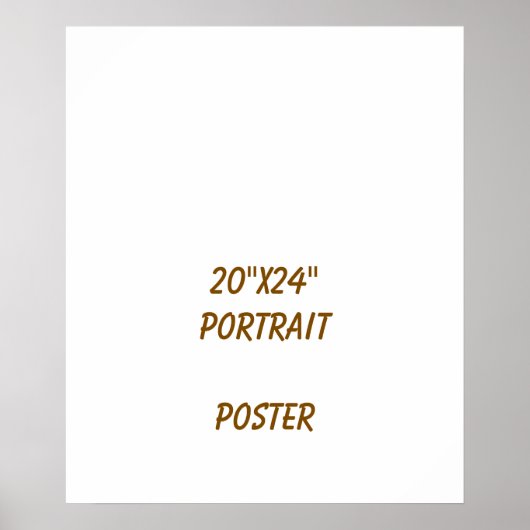 Ontwerp Je Eigen 20"x24" Poster (Voorkant)
