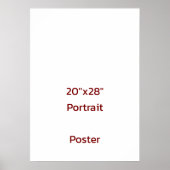 Ontwerp Je Eigen 20"x28" Poster (Voorkant)