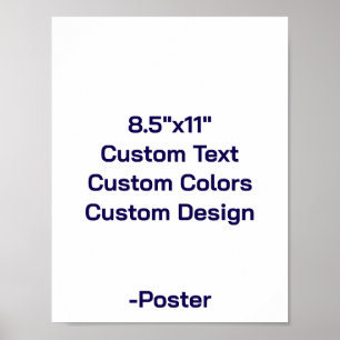Ontwerp je eigen 21,59 cm x 27,94 cm mat poster