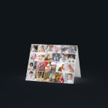Ontwerp Je Eigen 21 Foto Collage Feestdagen Kaart<br><div class="desc">Personaliseer je eigen persoonlijke fotografie. Je kunt dit aangepaste product maken voor speciale gelegenheden zoals huwelijken,  verjaardagen,  Kerstmis,  Feestdagen,  Herdenkingen,  Afstudeerders,  Jubilea en meer. Het kan ook worden gegeven als een cadeau aan je beste vriend,  goede vriend,  familie en verwanten.</div>