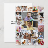 Ontwerp je eigen 21 fotocollage aankondiging (Voorkant / Achterkant)