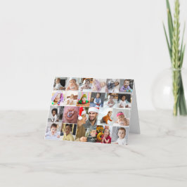 Ontwerp je eigen 21 fotocollage bedankkaart