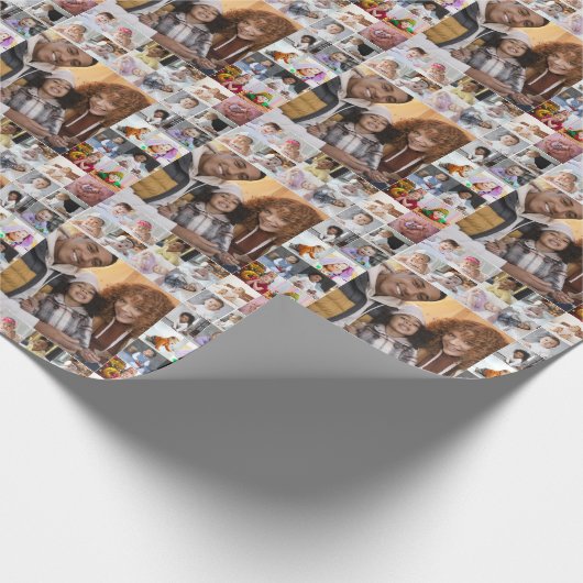 Ontwerp je eigen 21 fotocollage cadeaupapier (Hoek)