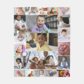 Ontwerp je eigen 21 fotocollage fleece deken (Voorkant)