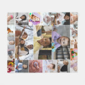 Ontwerp je eigen 21 fotocollage fleece deken (Voorkant (Horizontaal))