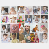 Ontwerp je eigen 21 fotocollage fleece deken (Voorkant (Horizontaal))
