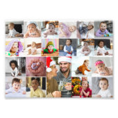 Ontwerp je eigen 21 fotocollage foto afdruk (Voorkant)