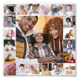 Ontwerp je eigen 21 fotocollage foto afdruk