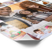 Ontwerp je eigen 21 fotocollage foto afdruk (Hoek)