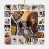 Ontwerp je eigen 21 fotocollage keramisch ornament (Achterkant)