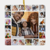 Ontwerp je eigen 21 fotocollage keramisch ornament (Voorkant)