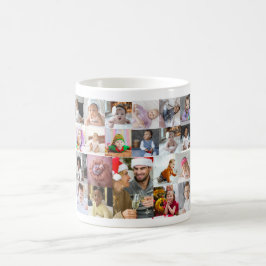 Ontwerp je eigen 21 fotocollage koffiemok
